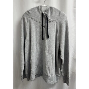 Under Armour UA Loose Fit Fleece Lined Hoodie Women's 1X Light Gray